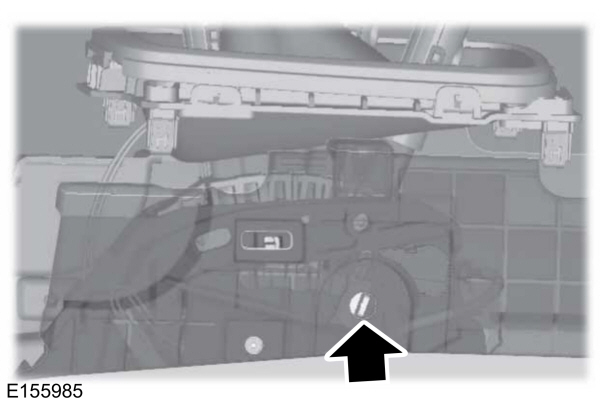 Brake Shift Interlock - Locate the Access Hole