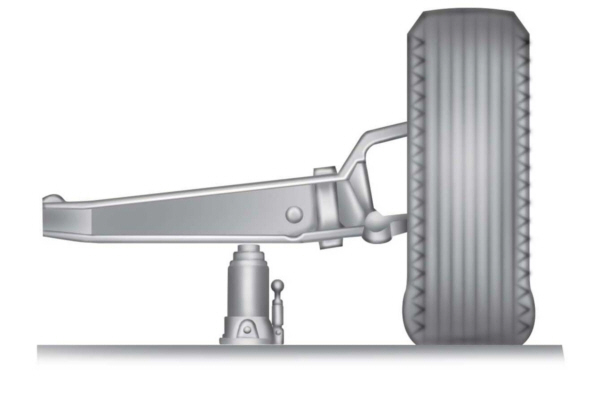 Jack Placed Under l-Beam