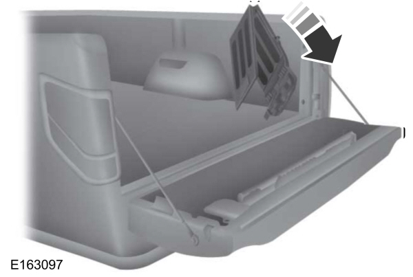 Rotating Panels toward the Tailgate