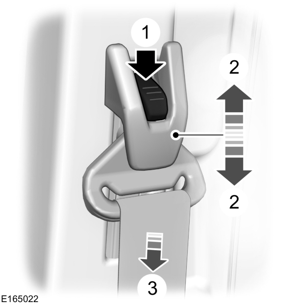 Ford Transit: Réglage en hauteur des ceintures de sécurité - Ceintures de  sécurité - Manuel du conducteur Ford Transit