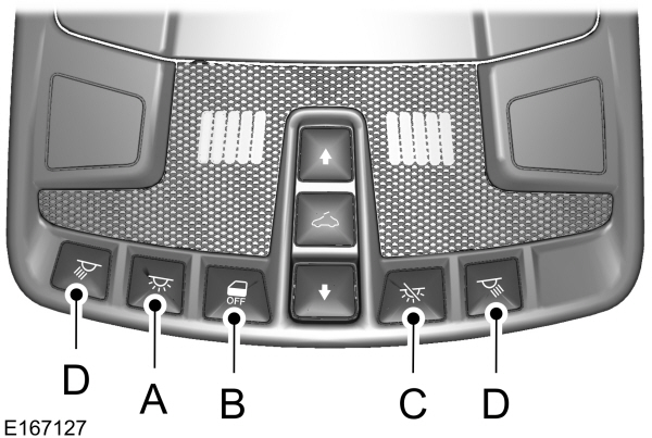 Front Dome/Map Lamp Buttons