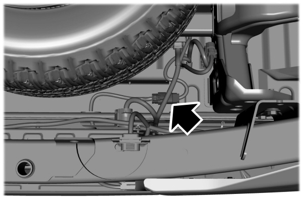 Power Door Locks In-Line Connector Location