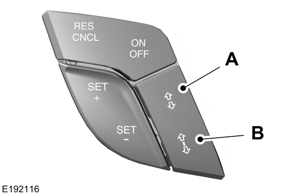 Adaptive Cruise Control Gap Increase and Decrease Buttons