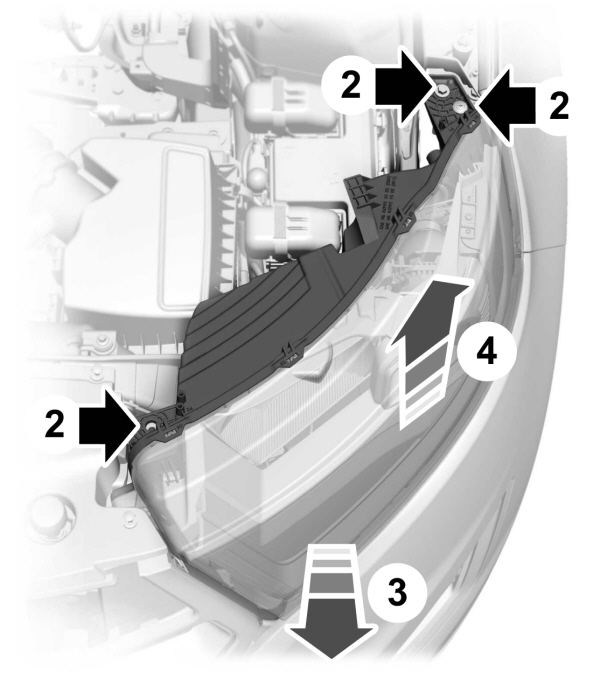 Removing a Headlamp