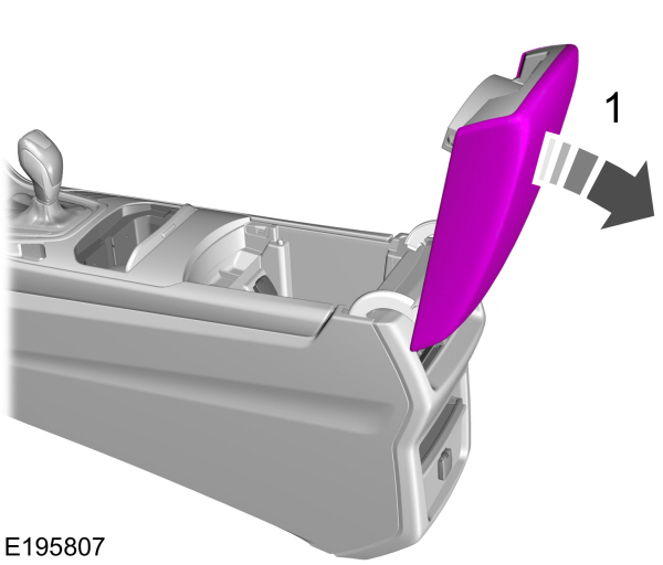 Center Console Lid Open Position