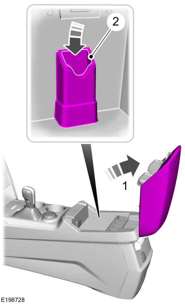 Intelligent Access Key Back-up Slot Location