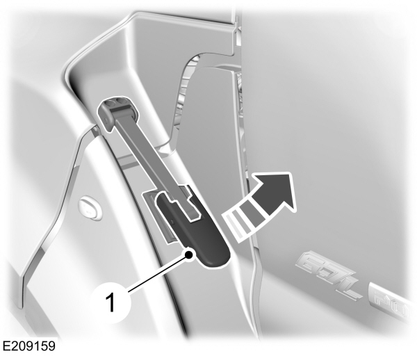 Hood Release Lever (Closed)