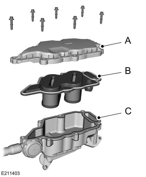 Changing the crankcase vent filter element