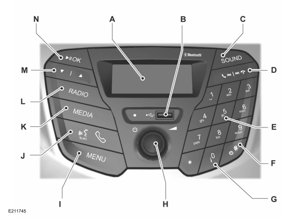 Audio System - Audio Unit - Vehicles With: AM/FM/USB Port/Bluetooth