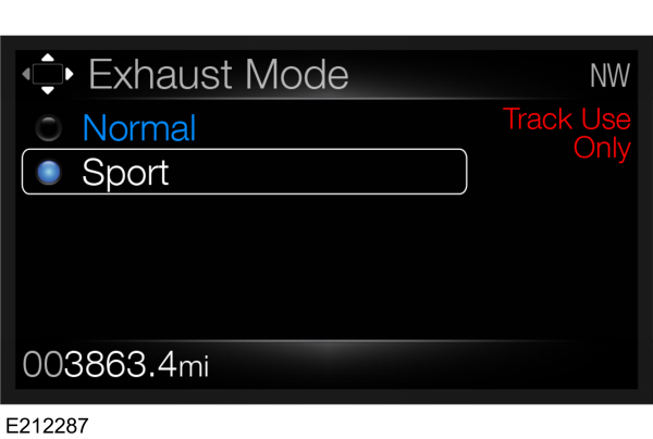 Active Exhaust Mode - Sport
