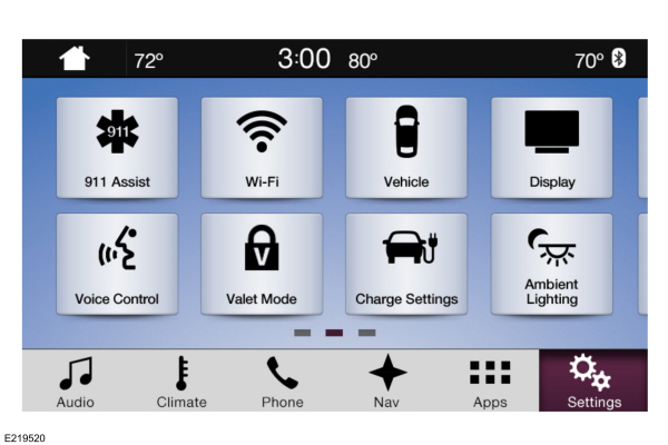 Charge Settings in Settings Screen