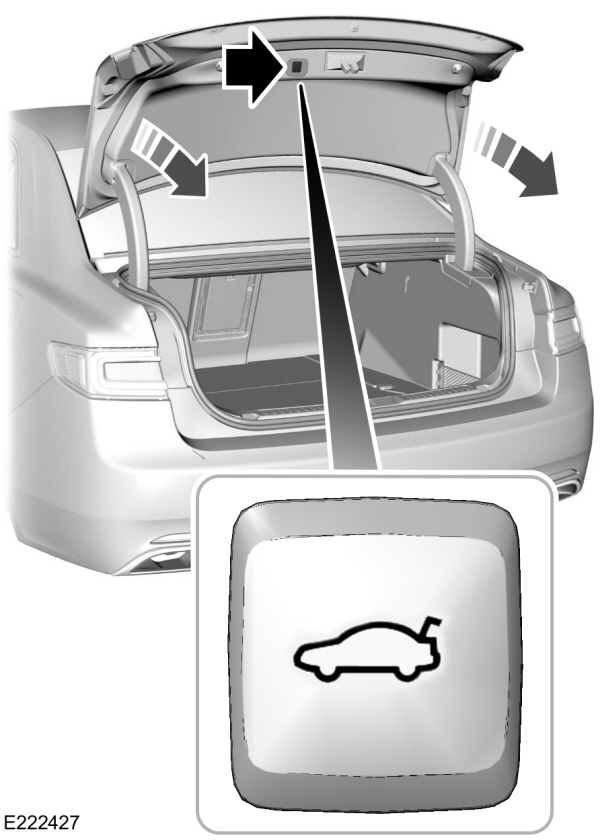 Power Decklid Close Button Location