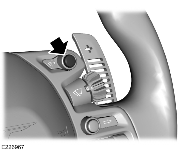 Windshield Washer Button