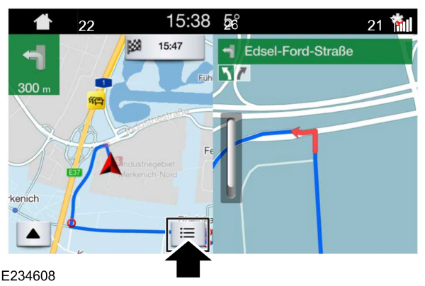 Navigation Split Screen