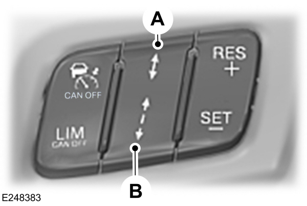 Adaptive Cruise Control Gap Increase and Decrease Buttons