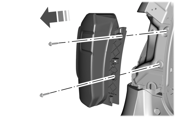 Rear Brake Lamp/Direction Indicator Removal