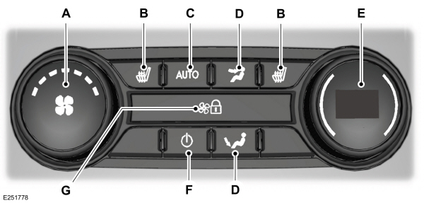Rear Passenger Climate Control Buttons