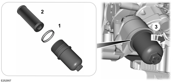 Engine Oil Filter Installation