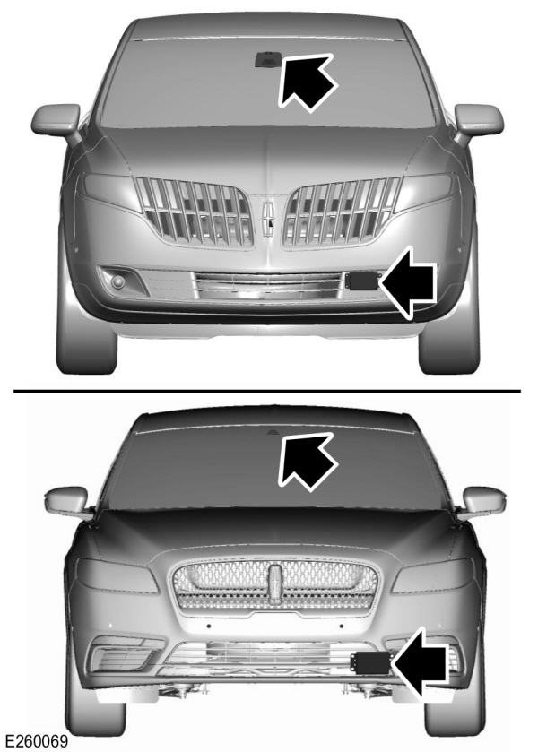 Pre-Collision Warning Sensor Location