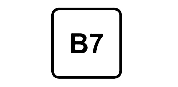 B7 Biodiesel Label