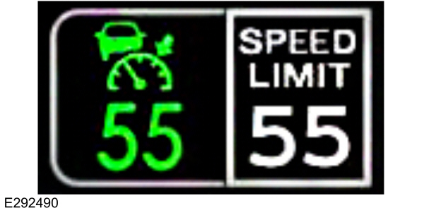 Speed Limit Sign in the Information Display