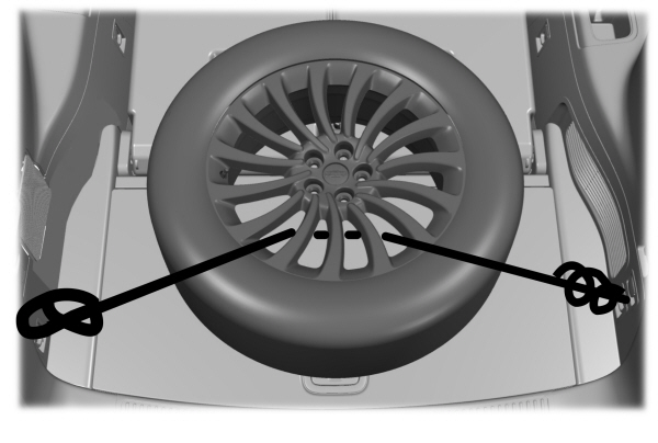 Stowing the Flat Tire