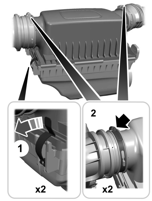 Engine Air Filter Clamp Removal