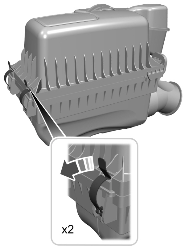 Engine Air Filter Clamp Removal