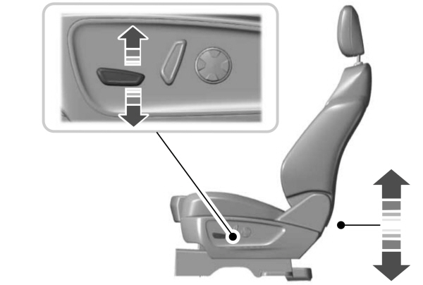 Front Power Seat Height Adjustment