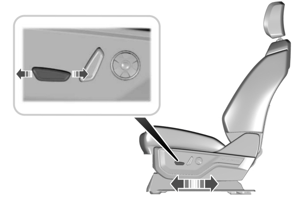 Adjusting Power Seat Movement - Forward/Backward