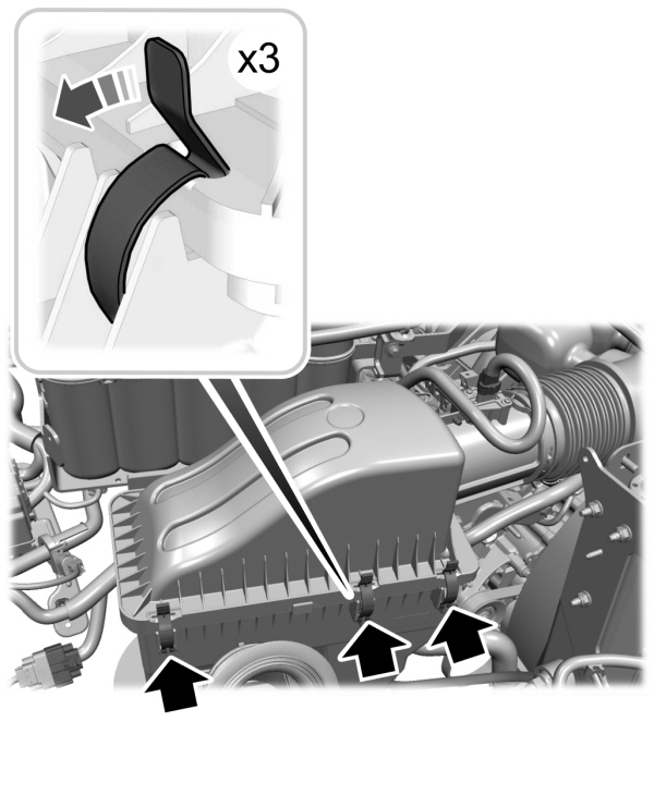 Engine Air Filter Clamp Removal