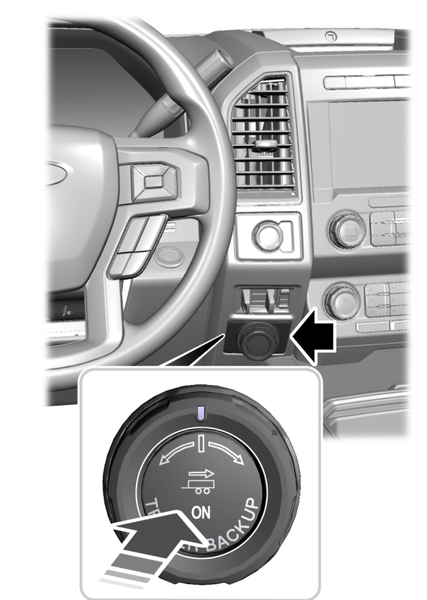 Trailer Backup Assist Control Knob