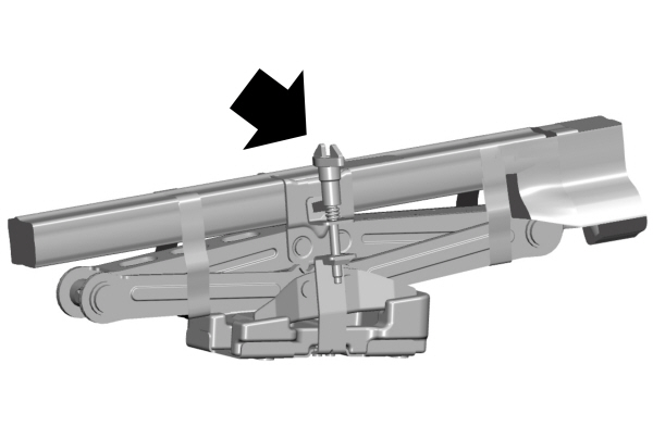 Stowing the Vehicle Jack