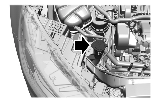 Windshield Washer Fluid Reservoir Location