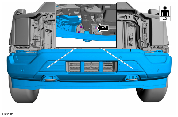 Ford F-150 Lightning 2021 F150 Lariat 502A bumper removal Hel