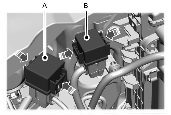 Electric Vacuum Pump Relay and Engine Cooling Fan Relay
