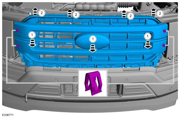 Ford F-150 Lightning 2021 F150 Lariat 502A bumper removal Hel