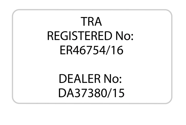 Radio Frequency Certification for UAE - Passive Key