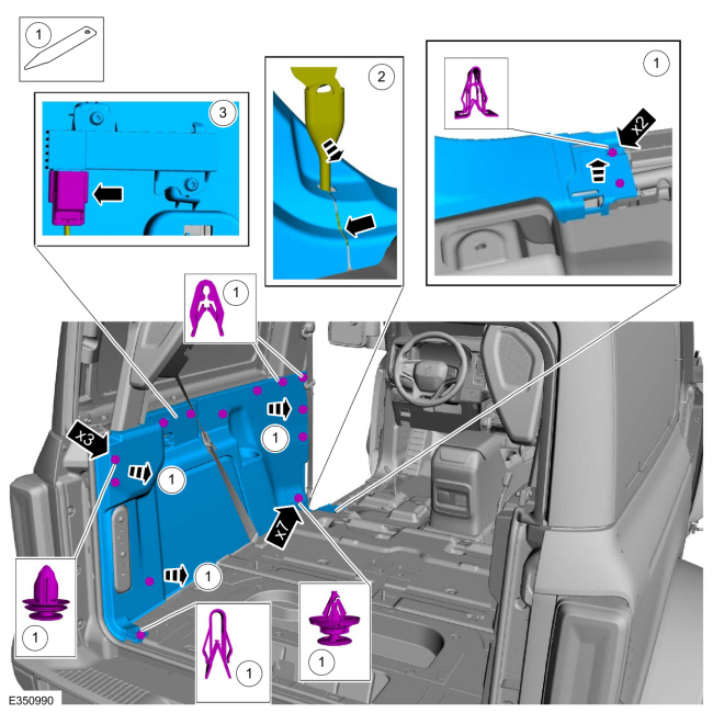 Ford Bronco 2Dr Rear interior quarter panel removal instructions? Hel