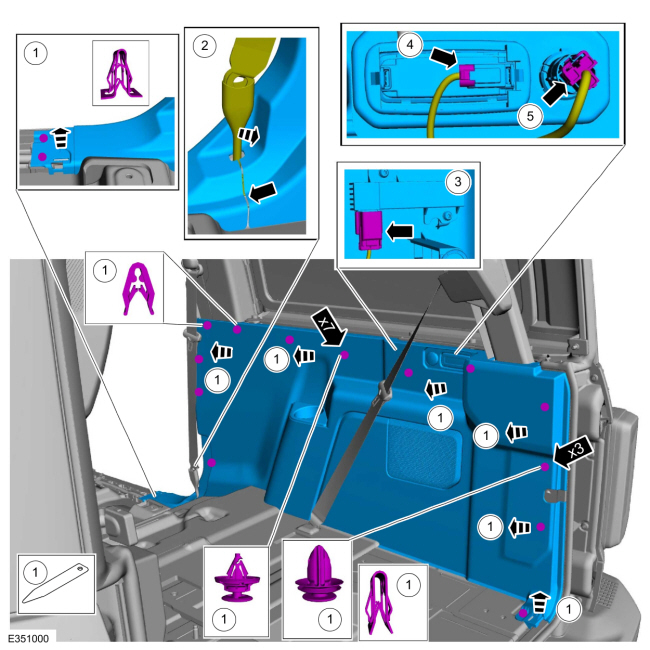 Ford Bronco 2Dr Rear interior quarter panel removal instructions? Hel