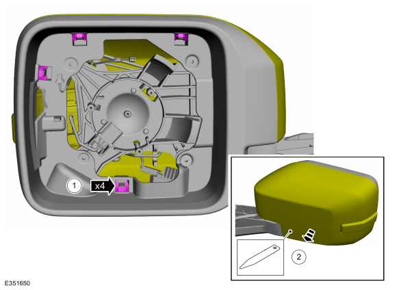 Ford Bronco Replacing Side View Mirror Assembly ? 1706982150049