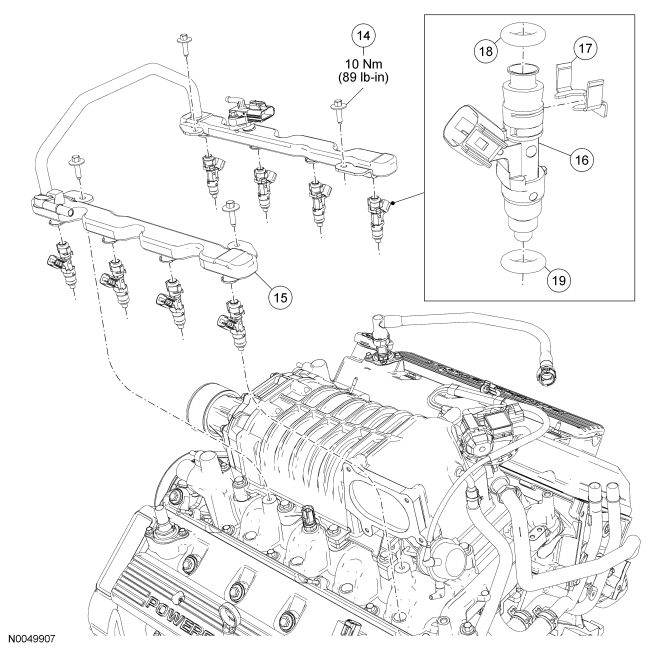 Fuel rail bolts dimensions