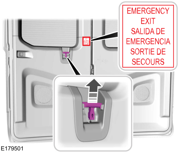 Emergency Exit Security Label