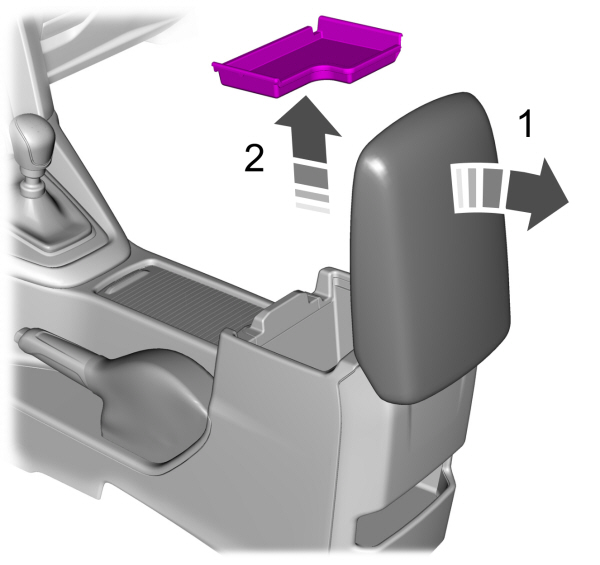 Center Console Tray Removal