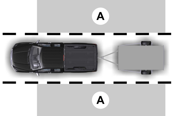 Blind Spot Coverage for Truck and Trailer