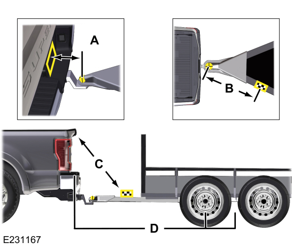 Trailer Reversing Aids - Measurement Graphic